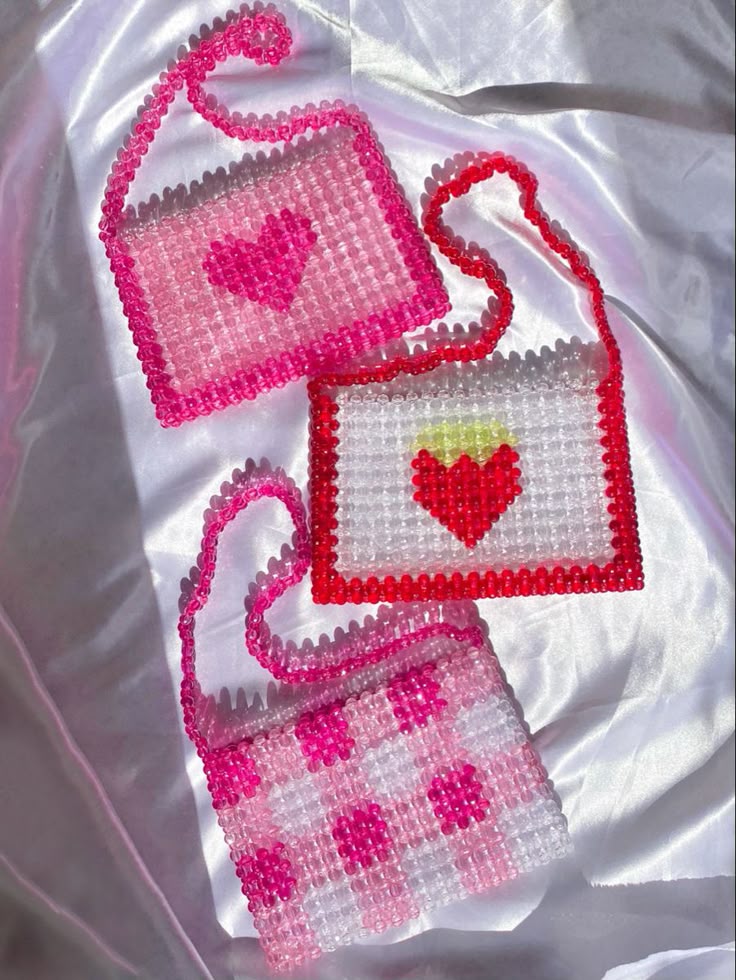crystal bag with three colour varients
