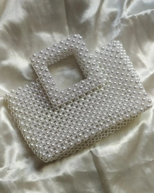 square pearl bag